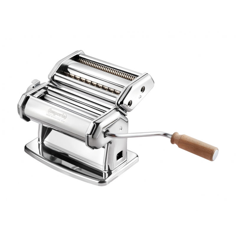 Machine à pâtes Imperia - poids net 3.3 kg - 6 épaisseurs différentes - rouleaux lisses pour lasagnes, fettucine et tagliatelle_0