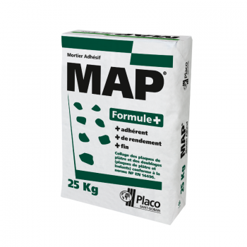 Mortier de collage pour plaques de plâtre - Prise rapide - Map® formule+ - Réf. Ag02597_0