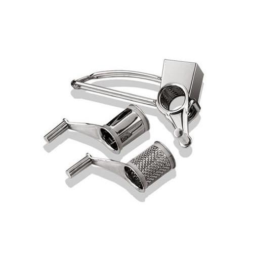 MOULIN RÂPE PROFESSIONNEL EN INOX - 3 TAMBOURS