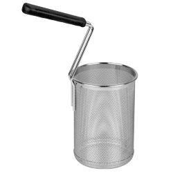 Panier cuiseur à pâtes rond - poignée latérale athermique - acier inox 18/10 AISI 304 - A9/1PRP-6X_0