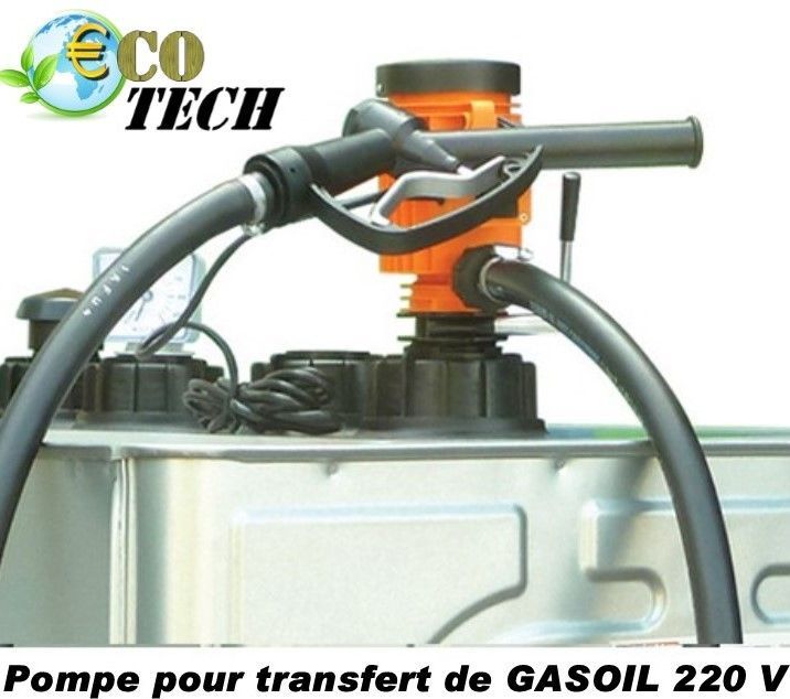 Pompe centrifuge CEMO CENTRI 220V - transfert de gasoil ou fuel - débit 35 l/min_0