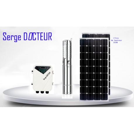 Kit pompe solaire SDMNT978358556 - 400W - 50 mètres - complet avec panneaux solaires 600W - Serge Docteur_0