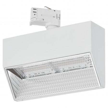 Spot sur rail tri-phasé léche-mur en aluminium - blanc - sélecteurs (3000K/3500K/4000K) et puissances (30W/40W/50W)_0