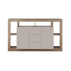 Vivabita Matelpro - Buffet/bahut contemporain 172 cm mercure/cachemire Dominika - Moderne & Design -Mercure/cachemire -  -Types de portes: Battantes -_0