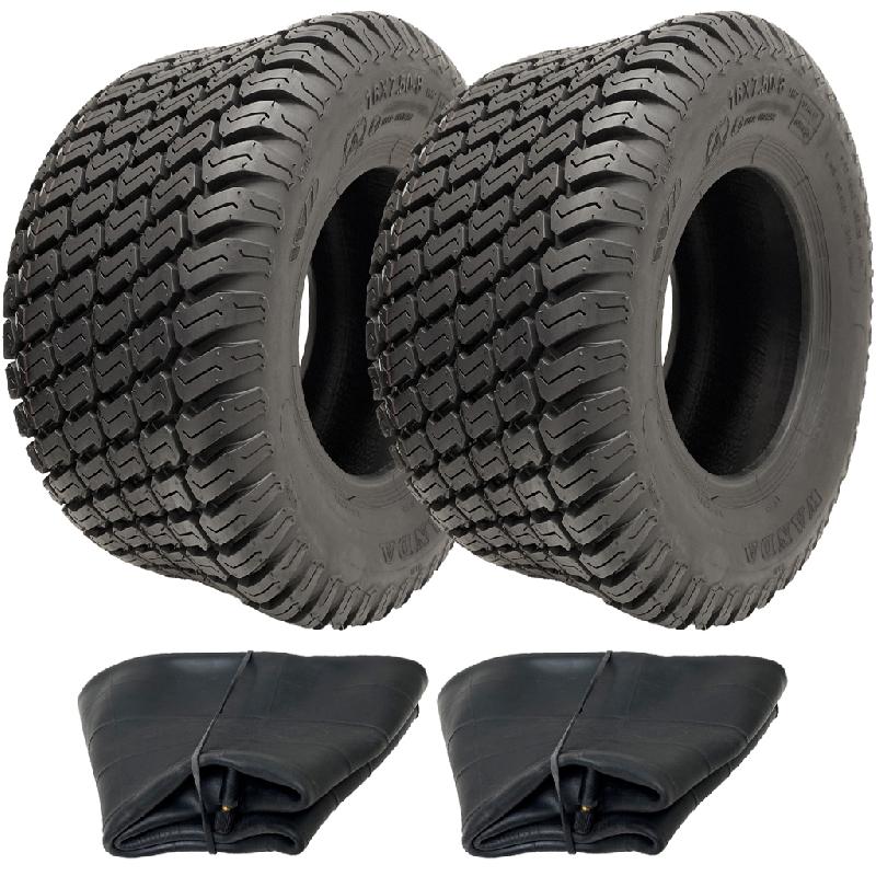 16x7.50-8 Pneus et chambres à air pour tondeuses à gazon 4ply Wanda Grass P332 Road Legal (Lot de 2)_0