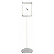 2012 - porte-visuel de comptoir A4 - Afix Diffusion - hauteur totale 145 cm - cadre à clapets_0