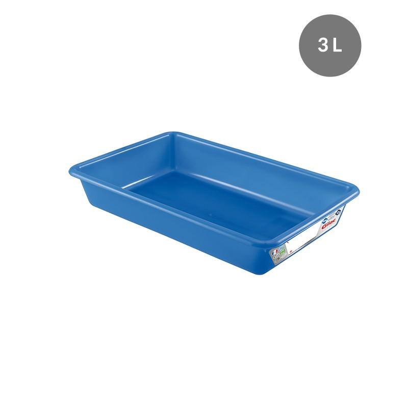Bacs plats avec antimicrobien 3 litres - 5 litres - 8 litres - BCPLHDBL-GL01/AM_0