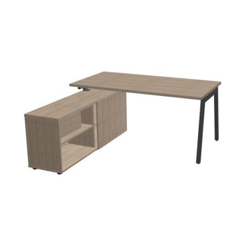 Bureau d'angle sur meuble retour OGI M - MDD - 80 cm de profondeur - 2 longueurs disponibles_0