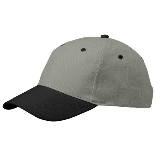 Casquette à 6 pans Grip 13403800 - visière incurvée avec œillets contrastés et fermeture velcro en tissu_0