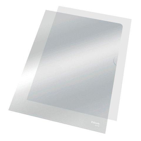 CHEMISE COIN PLASTIQUE ESSELTE LEITZ A4 POLYPROPYLÈNE 10,5/100E INCOLORE - PAQUET DE 100
