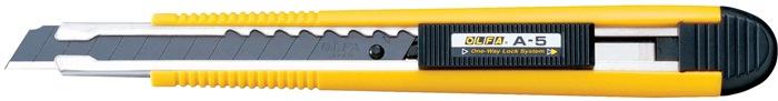 Cutter industriel OLFA - largeur de lame 9 mm, longueur 137 mm, lame noire ultra-tranchante_0