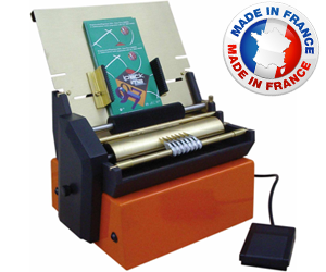 Distributeur encolleur d'étiquettes papier - pose manuelle - pédale électrique - colle à froid SYN_0