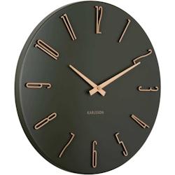 Horloge murale en métal Esmerado 40 cm vert Karlsson - vert 8714302770821_0