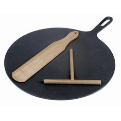 ILSA Crêpière bretonne en fonte émaillée avec spatule et étaleur de pâte Ø cm 32 - 8000409003215_0