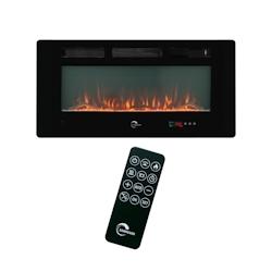 Insert Cheminée Electrique Valtaia Plat Sannover 2000 W / 102 cm - noir acier 3760401213061_0