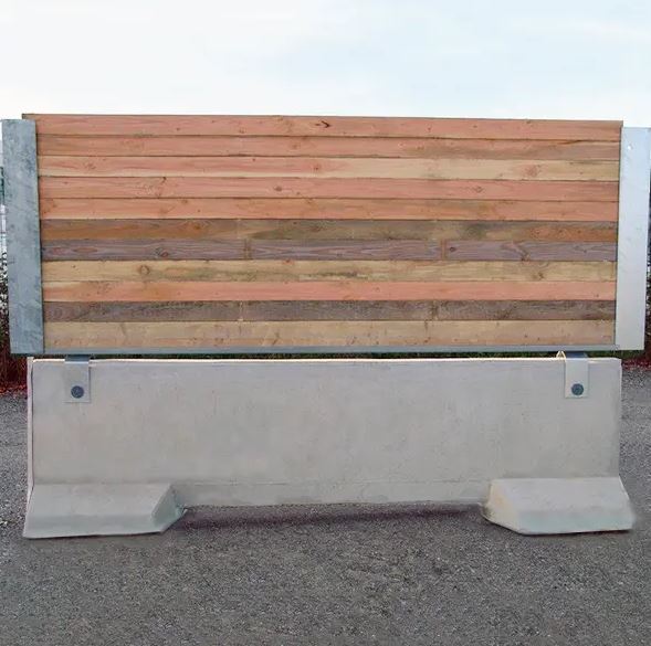 Palissade de chantier en bois horizontal_0