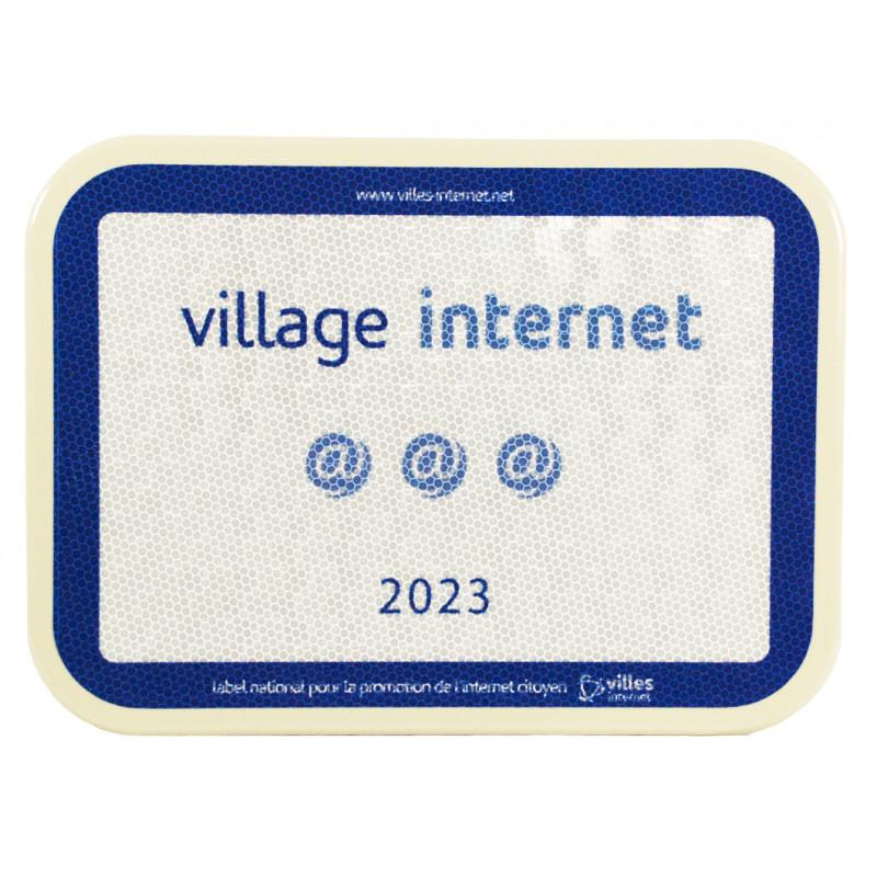 Panneau Ville Internet - Label National Territoires, Villes et Villages Internet - Matériaux innovants en aluminium, acier galvanisé et thermoplastique_0