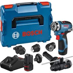 Perceuse Visseuse 12v Gsr 12v 35 Fc + 2 Batteries Gba 3ah + Chargeur + Coffret L Boxx Bosch 06019h3008 - 4059952594460_0
