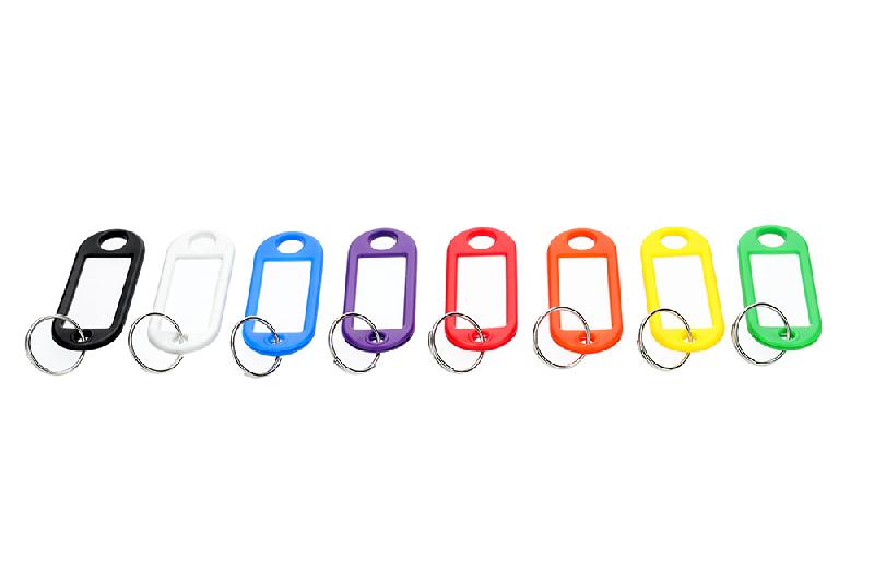 Porte étiquette assortiment de couleur avec anneau boite de 200 pièces - STRAUSS - 420663 - 394475_0