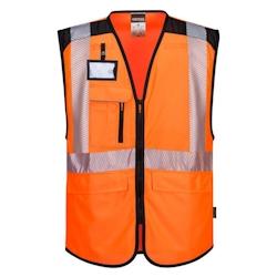 Portwest - Gilet de sécurité multipoches PW3 HV Orange / Noir Taille L - L orange 5036108381791_0