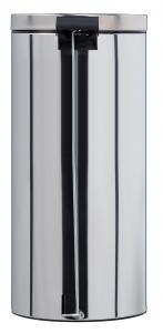 Poubelle publique 30L - Sanelia inox 18/10 - Seau intérieur antibactérien et pédale antidérapante_0