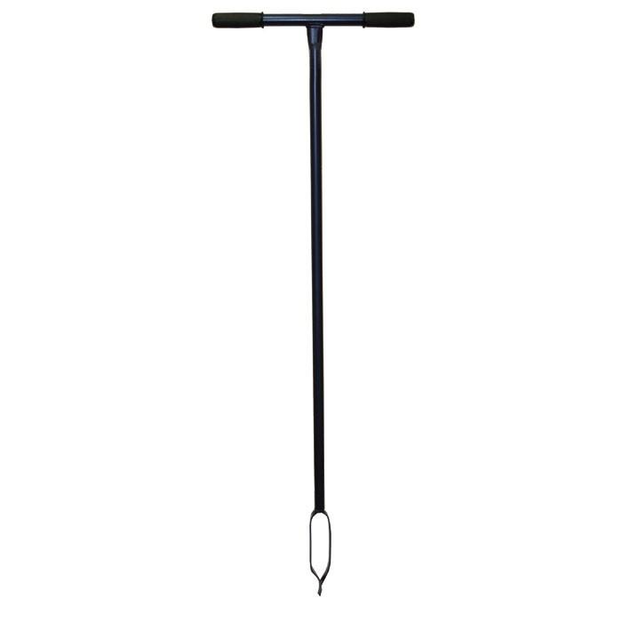 Tarière à prélèvements - 100 mm, 19 cm - acier forgé trempé - poignée plastique - hauteur 123 cm_0