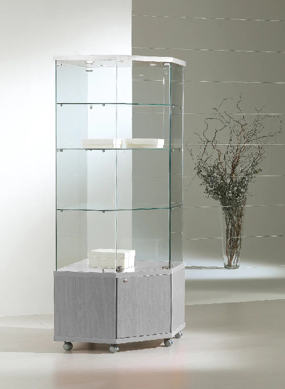 Vitrine angle rangement bas 7/18lmva - gris_0