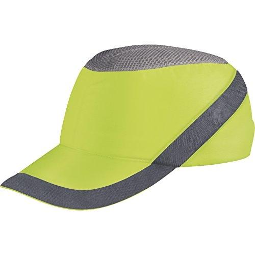 DELTA PLUS - Casquette anti-heurt Air Coltan - Polyester/Coton - Jaune fluo - Taille réglable 55 à 62 cm_0