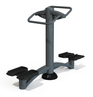 Appareil de fitness de plein air - Twister debout double S0202A - Structure robuste - Dimensions 163x62x123 cm_0