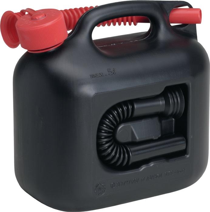 Bidon pour carburant Premium noir 5L - 2 tubes verseurs flexibles - HàoeNERSDORFF_0