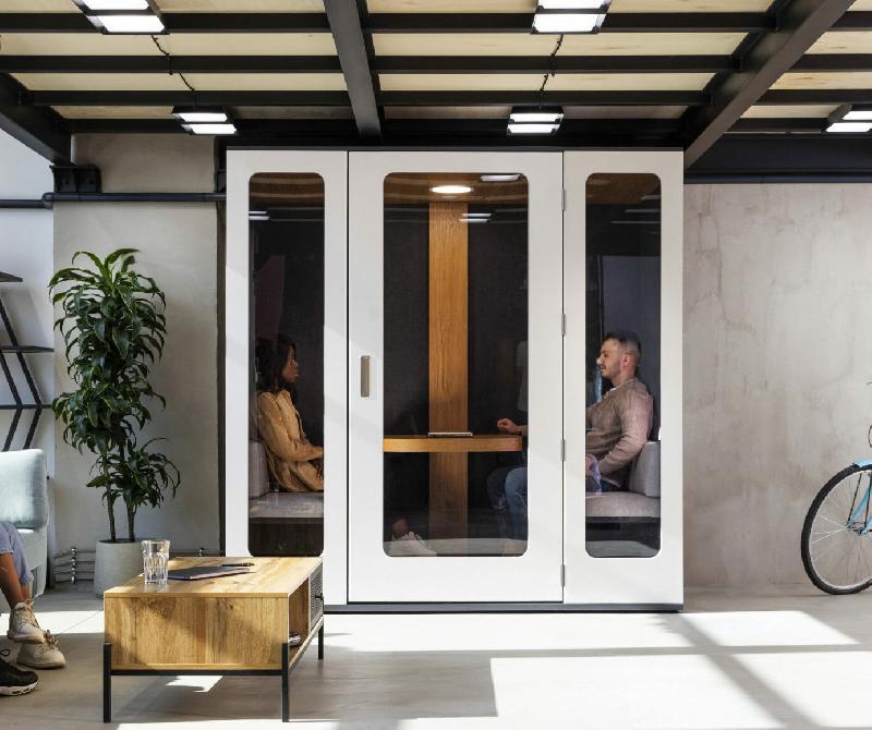 Cabine acoustique 4 personnes EKO4BLANC_0
