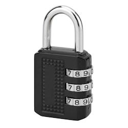 Cadenas à code Compact 03, bagage, 3 chiffres, anse acier, 31mm, noir - THIRARD - noir 3150261376004_0