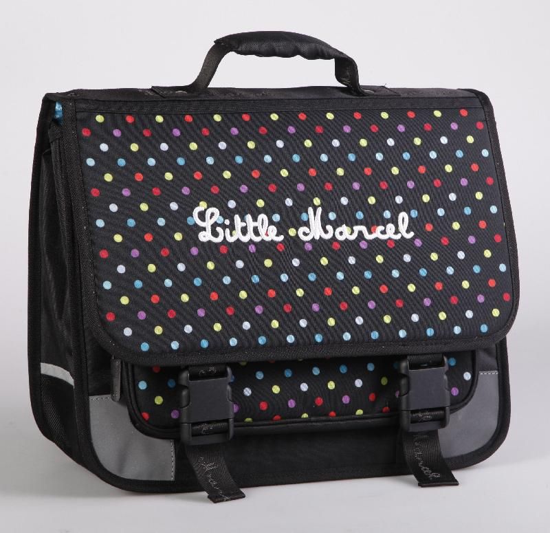 CARTABLE FILLE PETITS POIS - LITTLE MARCEL - LARGEUR 38 CM