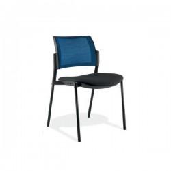 Chaise de réunion Kyos R - dossier résille de couleur - Sokoa_0