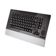 'DINOVO EDGE' CLAVIER SANS FIL BLUETOOTH, CADRE EN ALUMINIUM BROSSÉ, SYSTÈME DE TOUCHES PERFECTSTROKE, DÉFILEMENT TOUCHDISC, COMMANDES STEALTH RÉTROÉCLAIRÉES, BASE DE CHARGEMENT, MINIRÉCEPTEUR USB, COMPATIBLE WINDOWS XP.