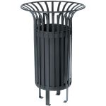 CORBEILLE MÉTAL JARDIN PUBLIC 55L