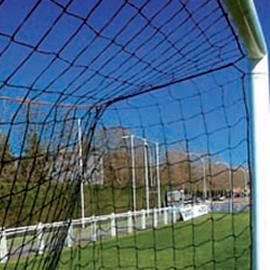Filet de Football - Références F1, F2, F30, F601, F602 - Maille nouée et sans noeud - Dimensions 7.50 x 2.50 x 1 x 2 m et 7.50 x 2.50 x 2 x 2 m - Couleurs Noir et Blanc_0