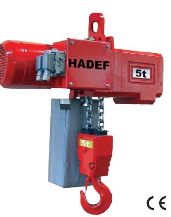 Palan électrique à chaîne HADEF - 250kg à 30 tonnes - Protection IP55/IP66 - Fabrication allemande_0