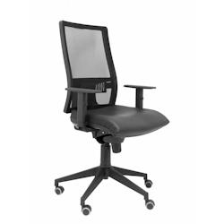 Piqueras y Crespo Silla Horna similpiel negro sin cabecero - noir multi-matériau 10SSPNESC_0