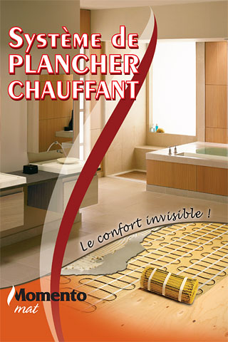 Plancher chauffant électrique - Momento Mat - rayonnement thermique propre et économique_0