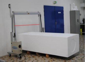 Portique à fil horizontal - Système manuel pour blocs ou panneaux empilés jusqu'à 140 cm_0