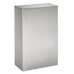 Poubelle murale en inox brossé 20l - 51373 - ROSSIGNOL - gris inox 51373_0