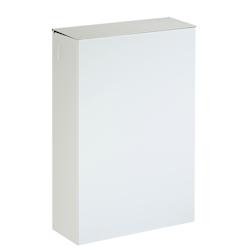 Rossignol - Poubelle publique murale 20L BLANKA - blanc métal - acier poudré anti-UV_0