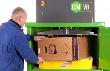 Presse à balles moyenne V8 pour plastique - Compactage efficace des films, contenants et plastiques souples._1