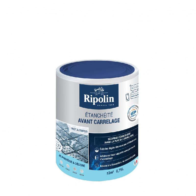 Revêtement d'étanchéité avant carrelage - RIPOLIN blanc 0.75 L, protection durable et multisupport_0