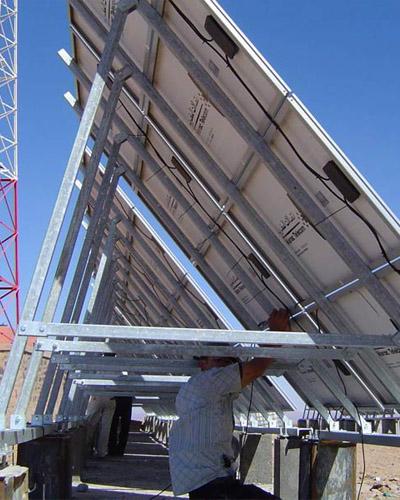 Support de panneau solaire photovoltaïque - résistant aux intempéries - aluminium anodisé et acier inoxydable_0
