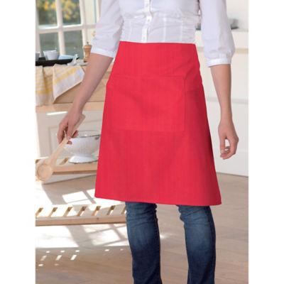 Tablier de service chef rouge anti-taches_0