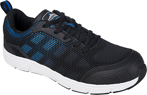 Tennis de sécurité basses Tove Steelite S1P - Noir et Bleu - FT15, Taille 42_0