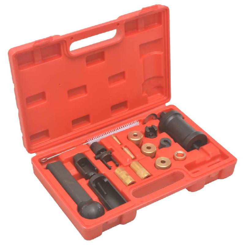 Vidaxl kit d'outils d'installation d'injecteurs 18 pcs pour vag vw 210515_0