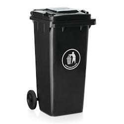 Poubelle en Plastique 120 L H 950 mm Was Germany - blanc plastique 9975 120_0